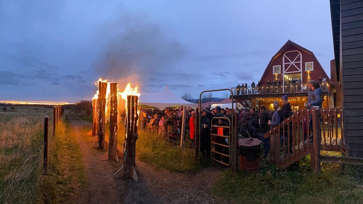 Visitors enjoy Oxtoberfest at the Musk Ox FarmVisitors celebrate the season at Oxtoberfest at the Musk Ox Farm