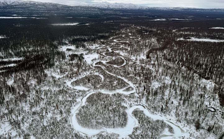 An aerial view of Alexander Creek