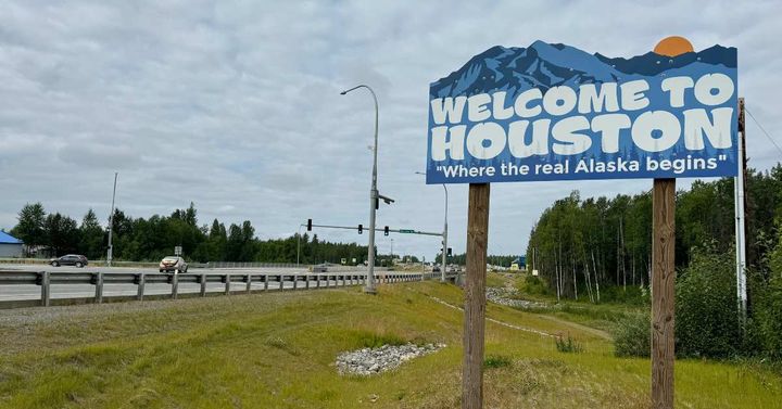 A sign near Houston, Alaska. (Amy Bushatz/Mat-Su Sentinel)