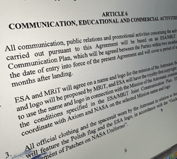 Wstępna analiza kontraktu MRiT z ESA