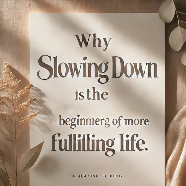 🌿 Đã đến lúc bạn sống chậm lại rồi...