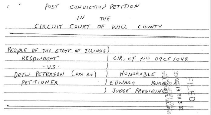 Just what exactly does Drew Peterson want now?