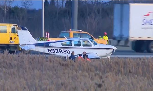 Plane makes emergency road landing near Chicago, no injuries