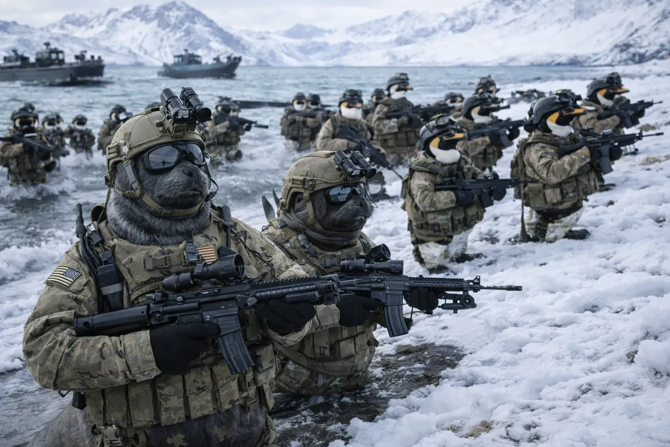 BREAKING: SEAL Team 11 Makes Landfall in Greenland Invasion
