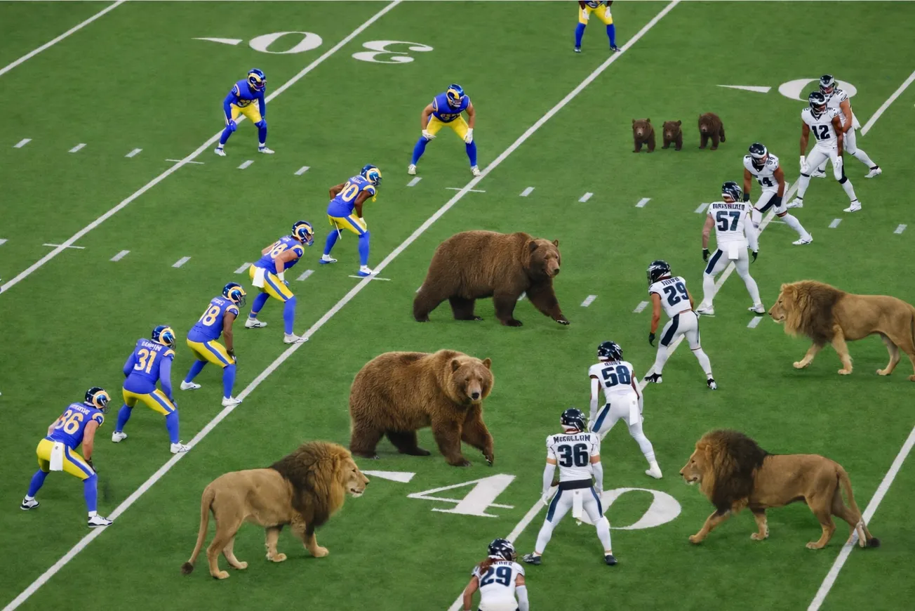 Trump Demands NFL Kickoffs Include Real Lions and Bears for More Manliness, Death
