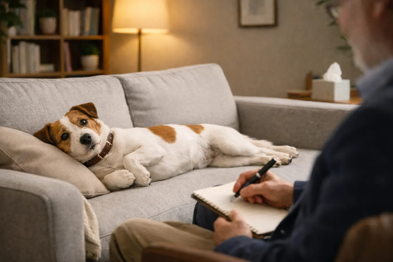 Terrier Seeks Therapy to Deal with MAGA Owner