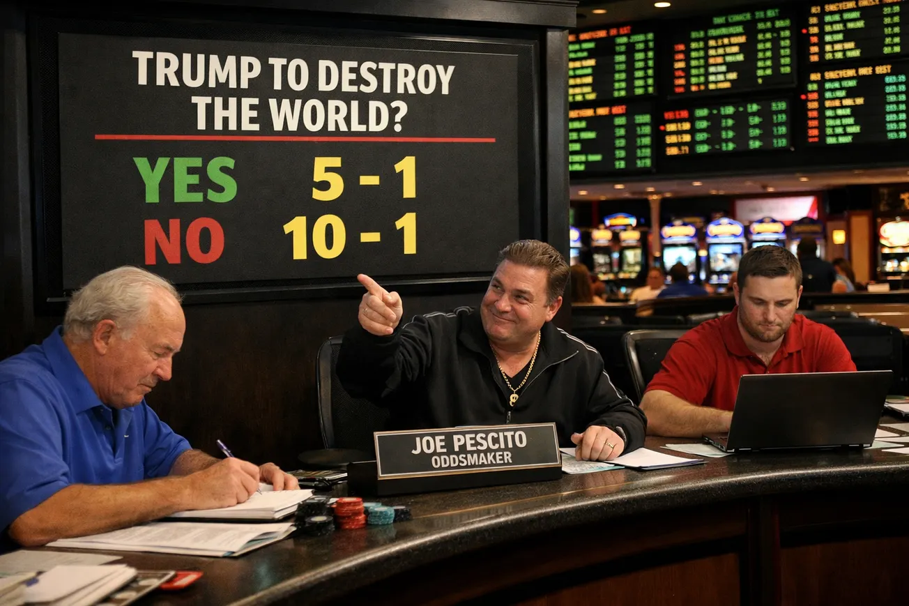 BREAKING: Vegas Shifts Odds on Trump Ending the World to 5–1