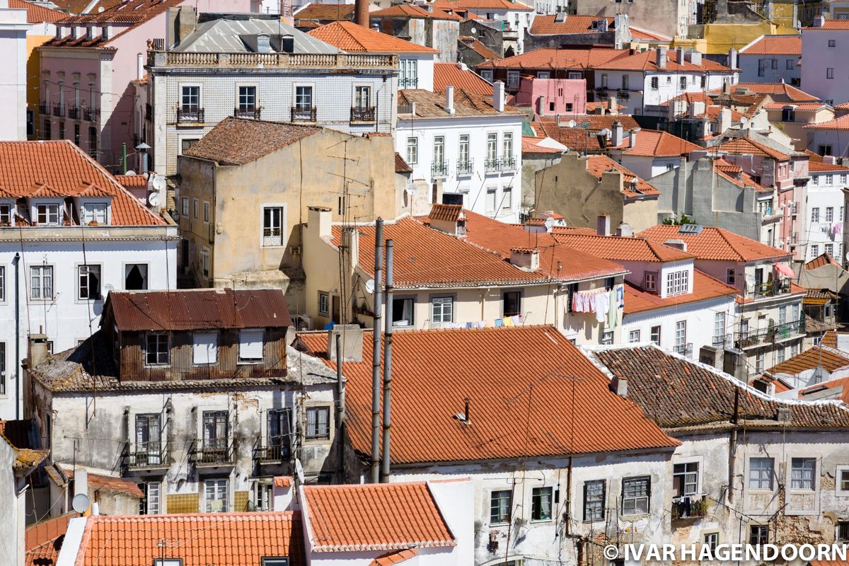 Rooftops in Alfama, Lisbon