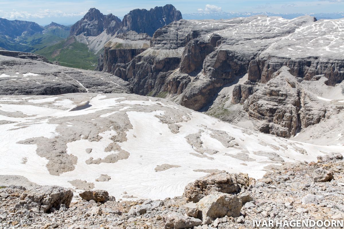 The view from Piz Boè, Dolomites, Italy