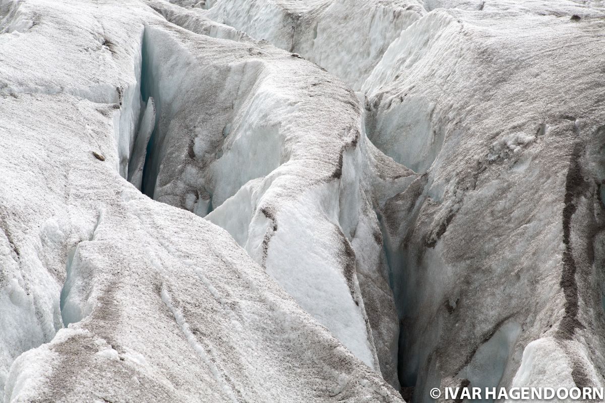 Deep crevasses in the Gornergletscher