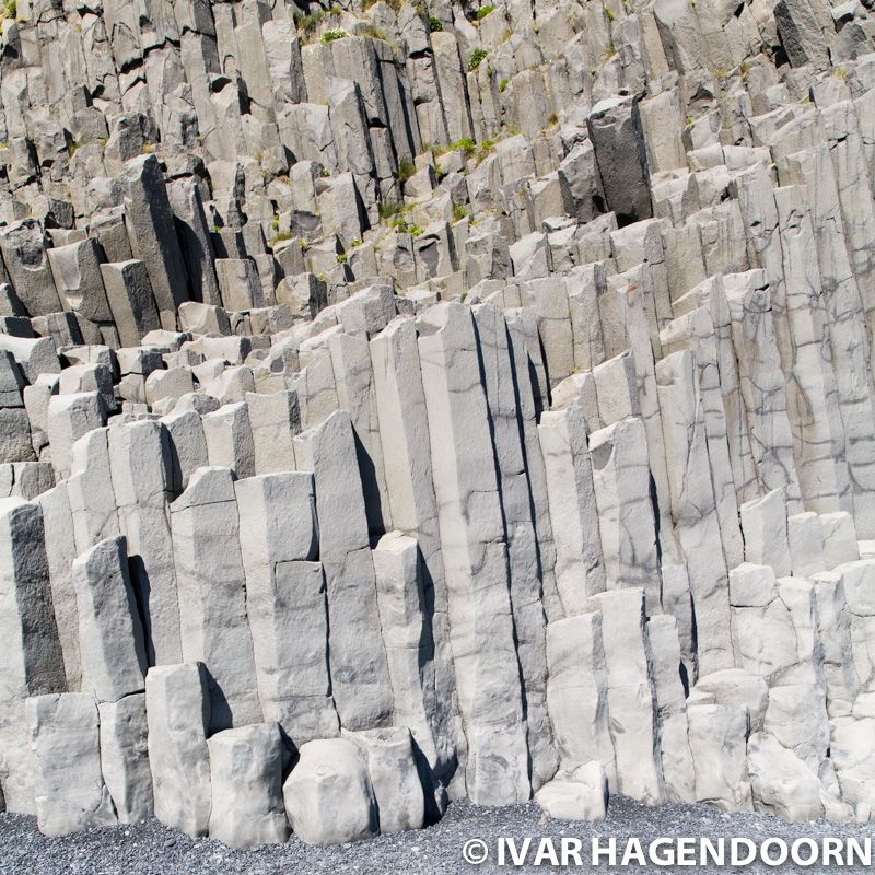 Basalt formations at Reynisfjara, Iceland