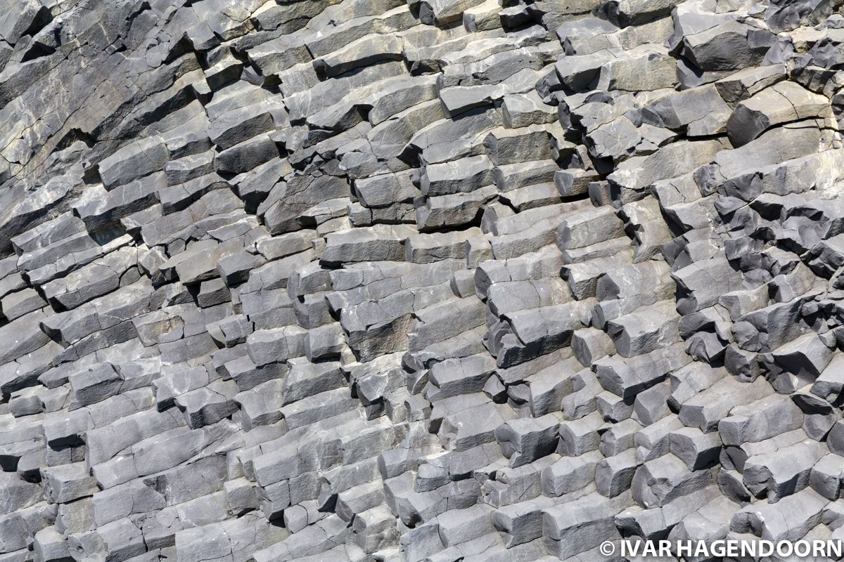 Basalt formation at Reynisfjara, Iceland