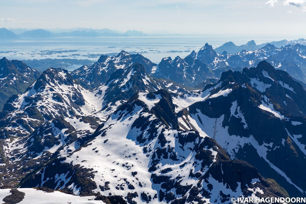 View from the top of Møysalen