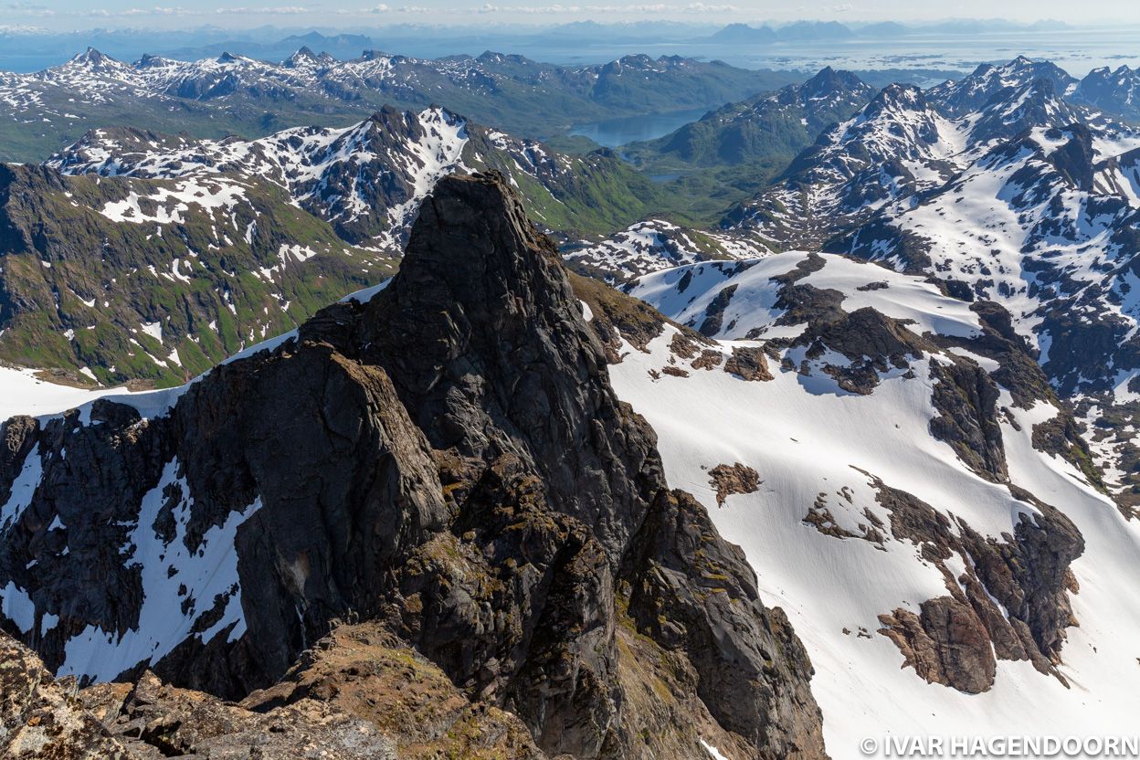 View from the top of Møysalen