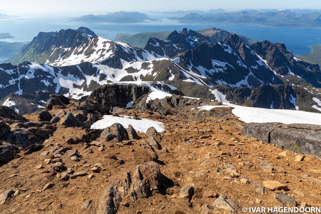 View from the top of Møysalen