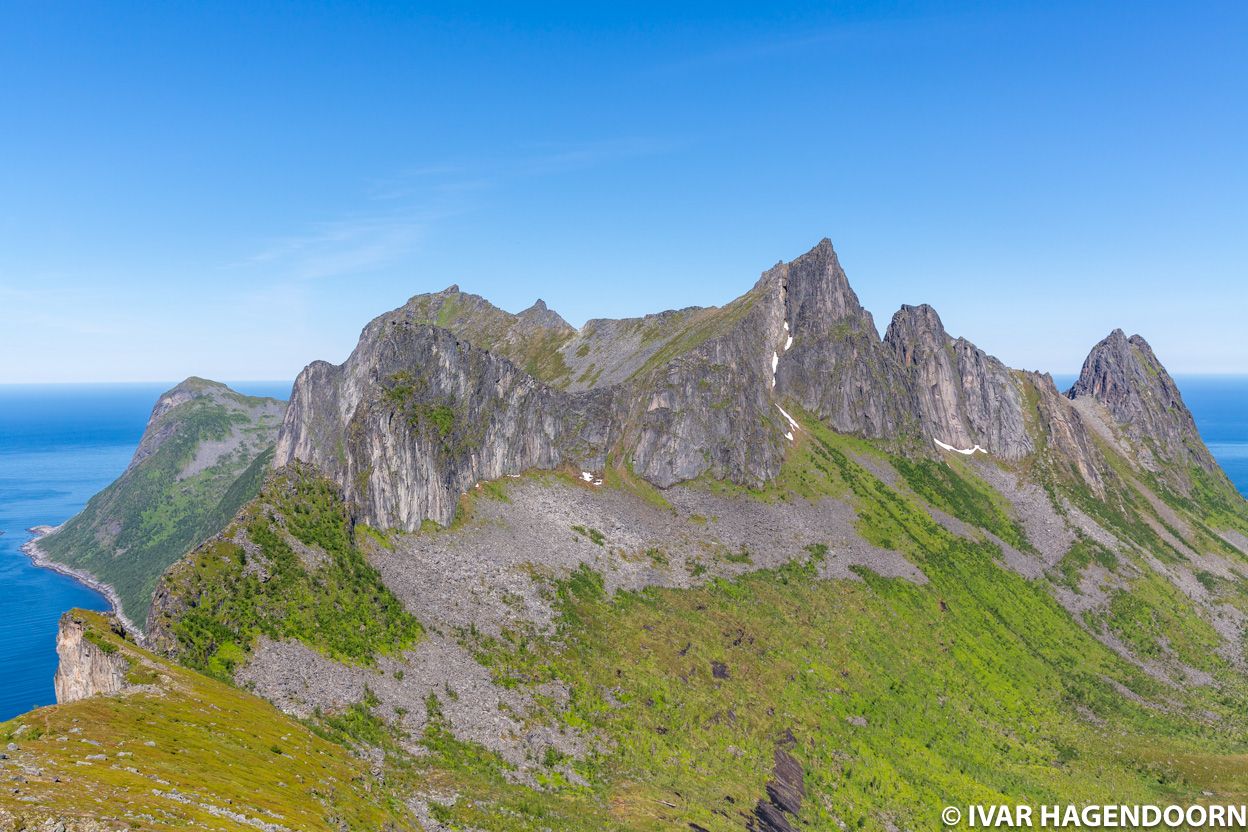 Senja. View from the top of Hesten