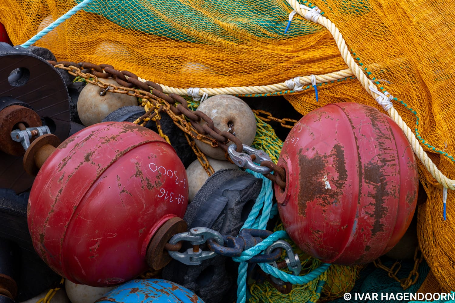 close-up of fishing equipment