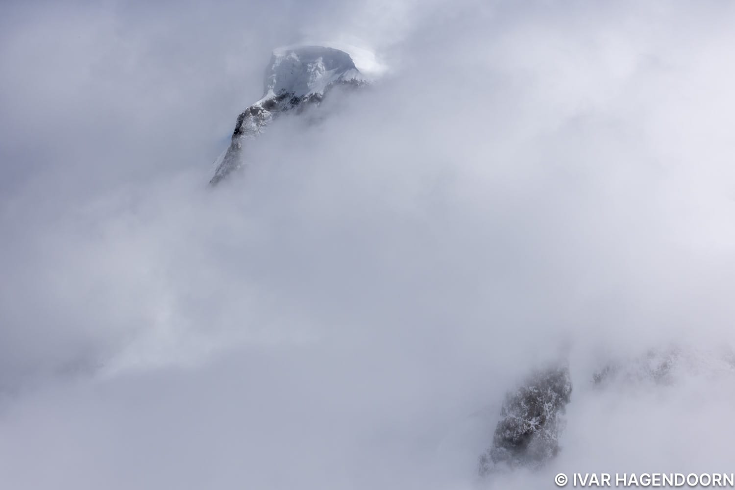 Breithorn in the clouds