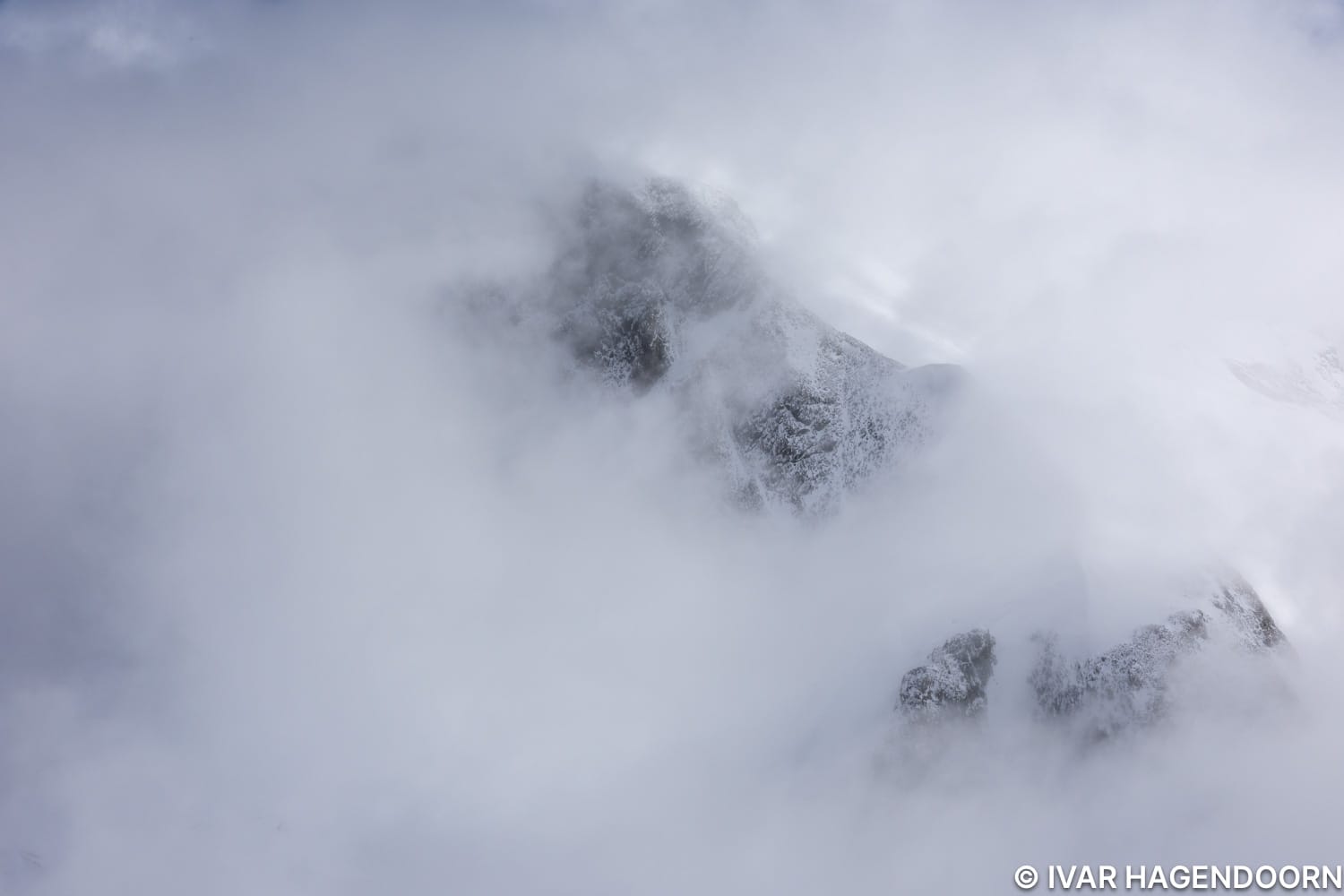 The Breithorn in the clouds