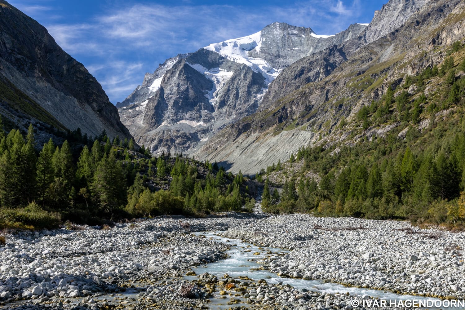On the way to the Cabane du Grand Mountet in Zinal, Switzerland
