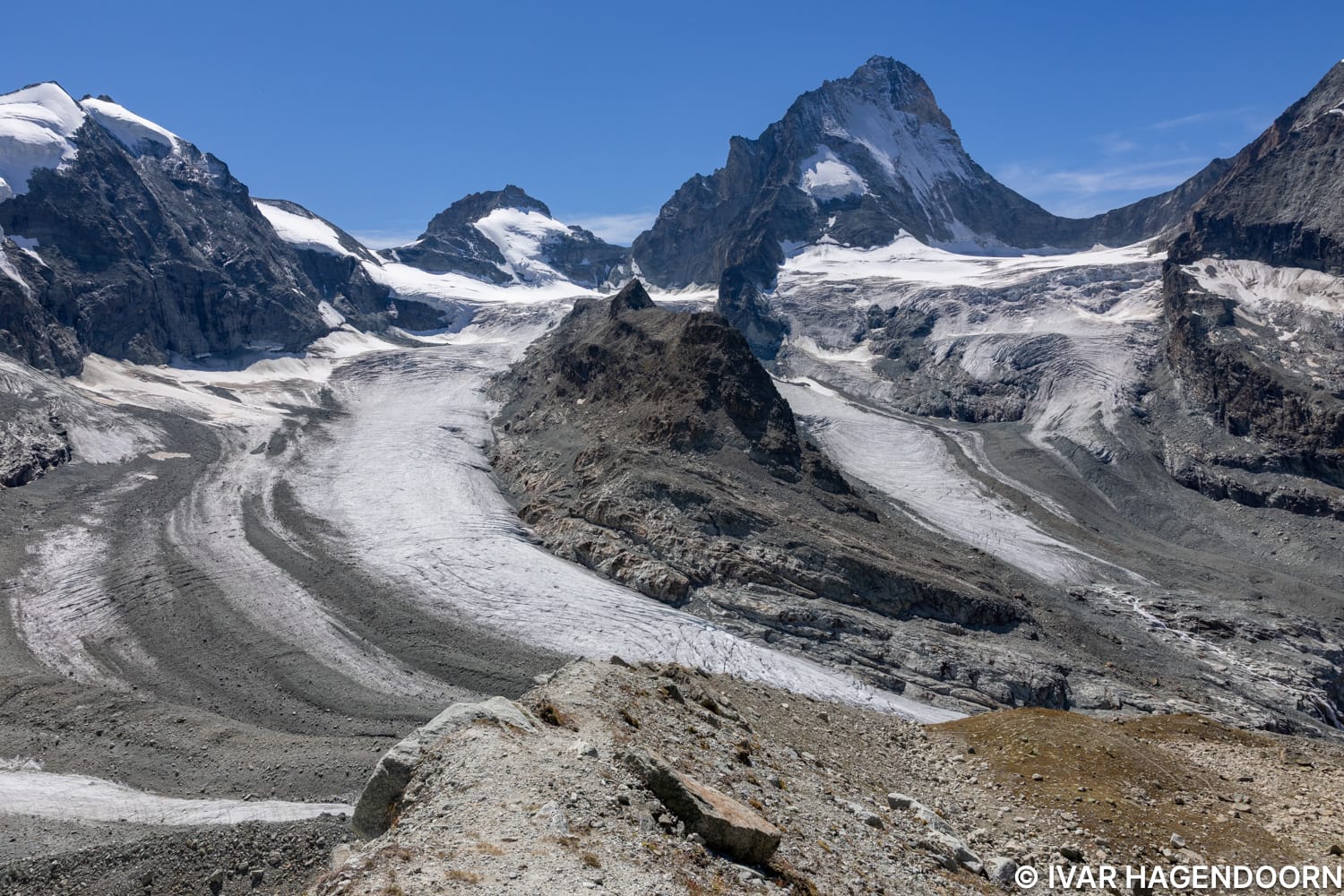 View from the Cabane du Grand Mountet