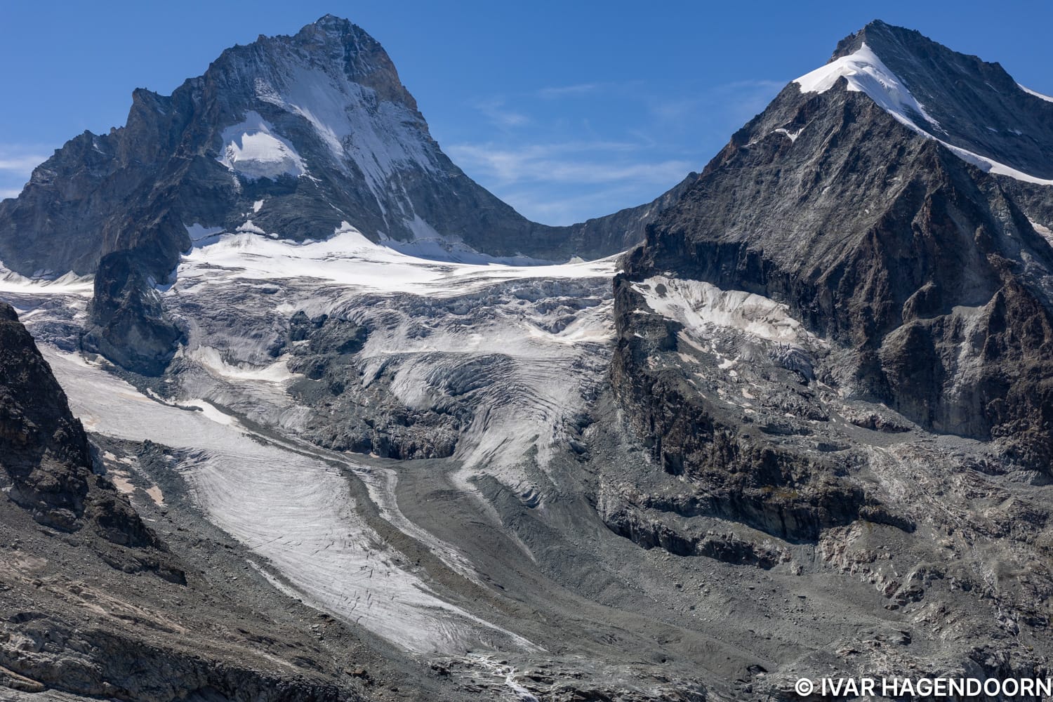 View from the Cabane du Grand Mountet