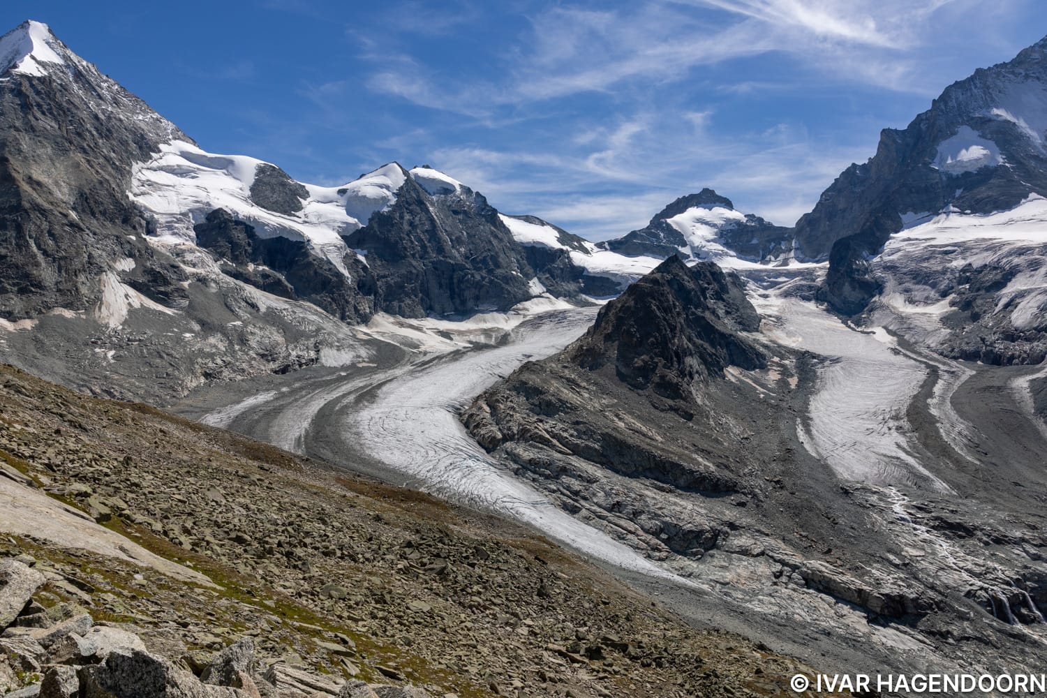 View from the Cabane du Grand Mountet