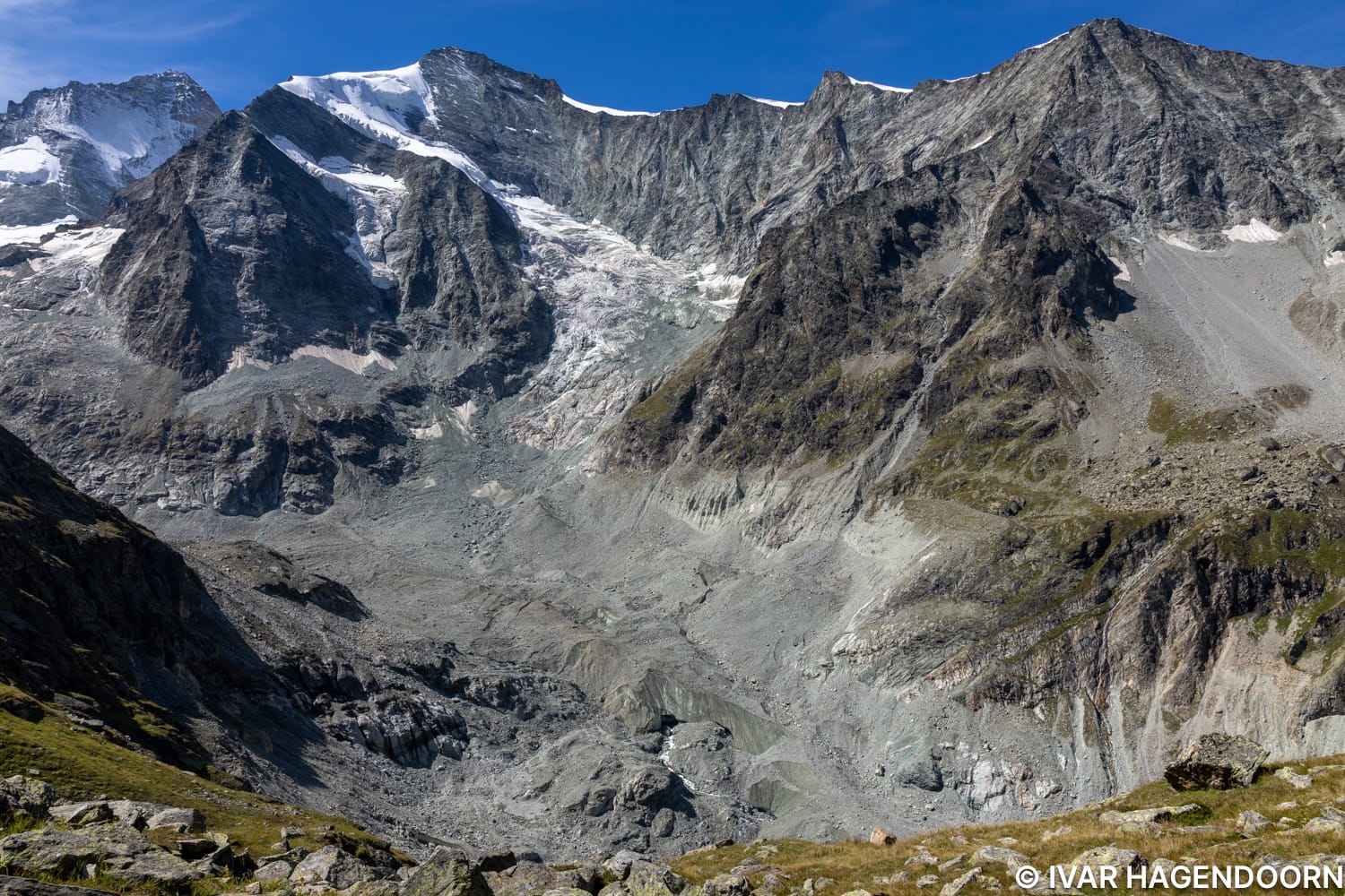 Along the hike to the Cabane du Grand Mountet in Zinal, Switzerland