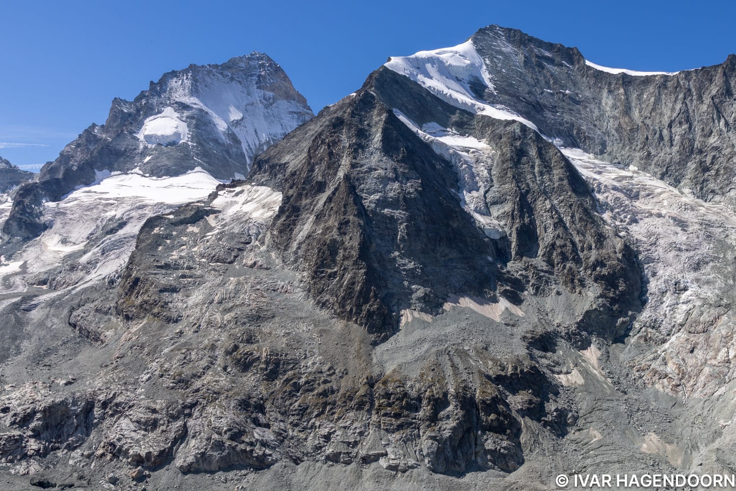 On the way to the Cabane du Grand Mountet in Zinal, Switzerland
