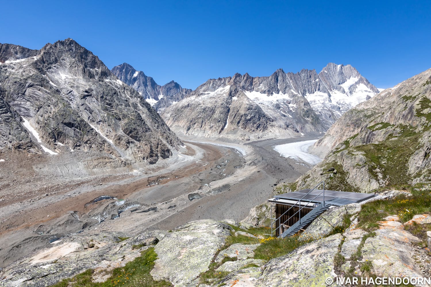 View from the Lauteraarhütte
