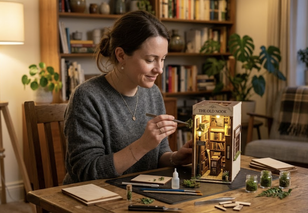 Maak je hoofd leeg met de creatie van een book nook