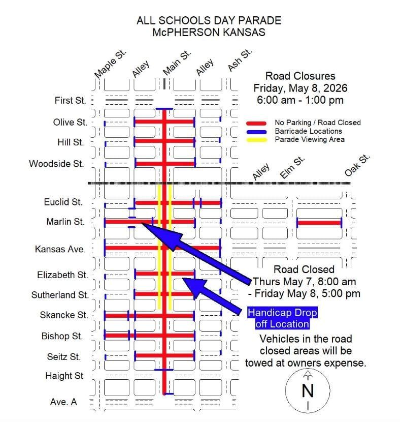 City announces street closures, parking details for All Schools Day