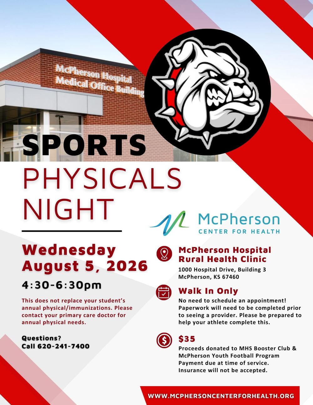 McPherson clinic to offer walk-in sports physicals for student-athletes