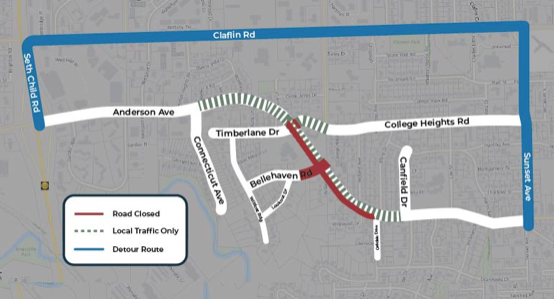 Portion of Anderson Avenue closes for infrastructure project