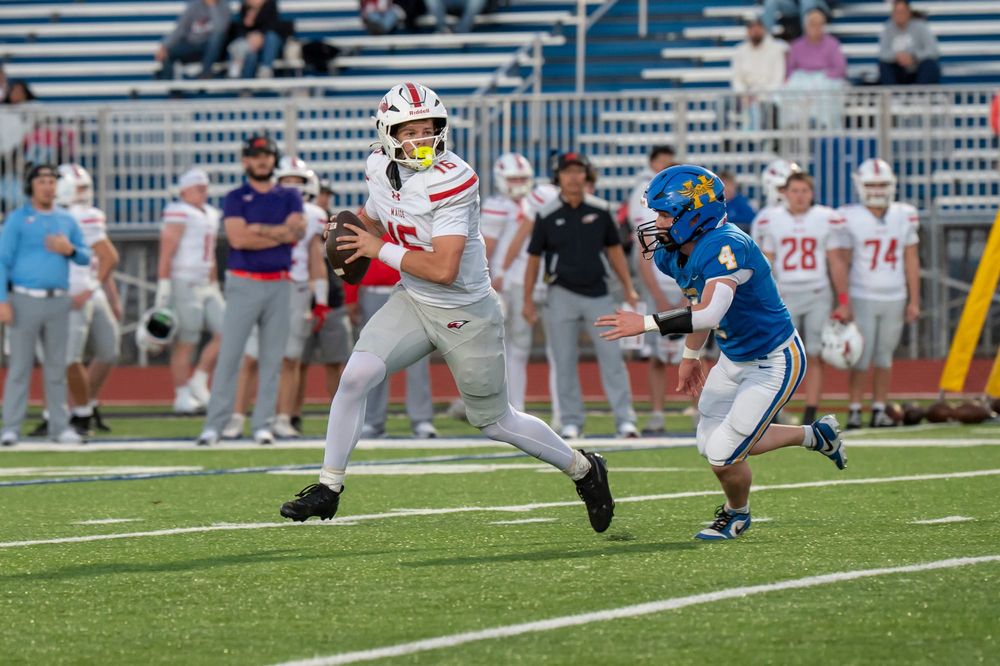 Salthawks football falls short at home in a 45-7 loss against Maize Cougars