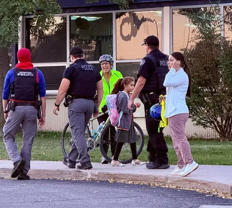 South Breeze Elementary students celebrate Walk & Roll to School Day