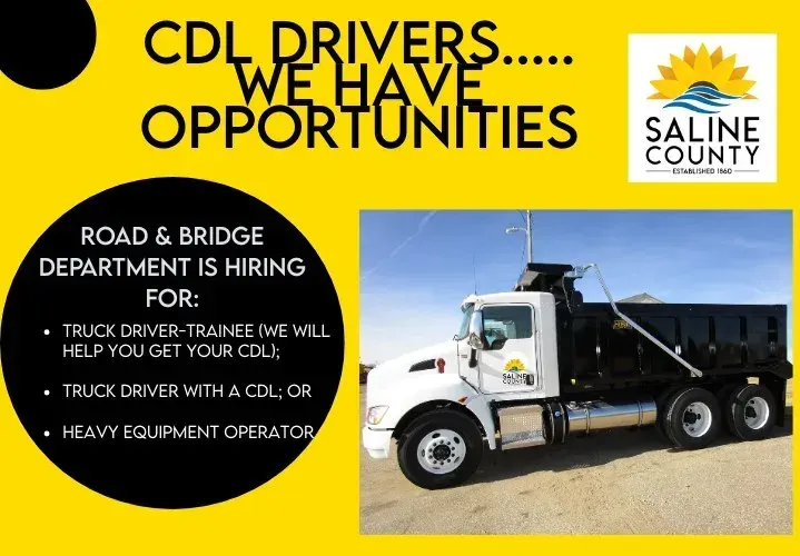 Saline County advertises three Road and Bridge job classifications