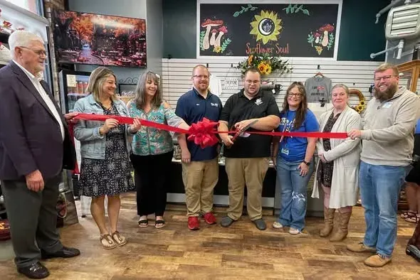 Sunflower Soul marks Chamber ribbon-cutting in downtown McPherson