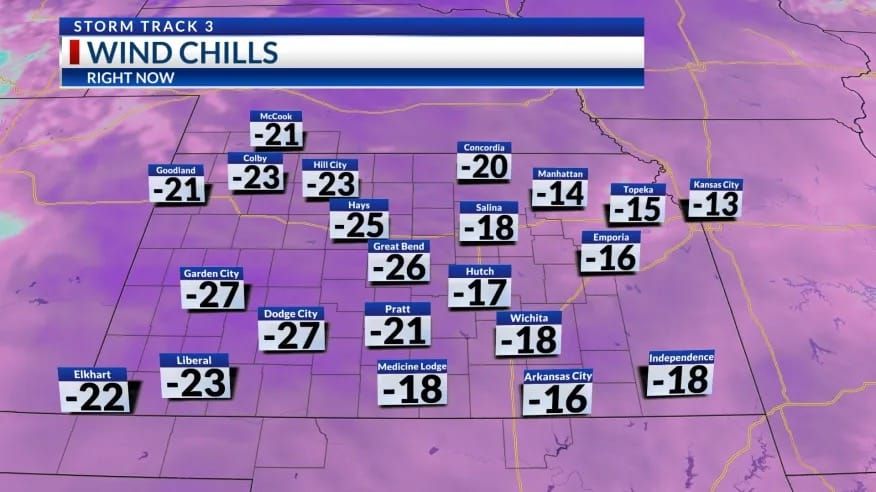 DANGEROUS COLD STATEWIDE IN KANSAS