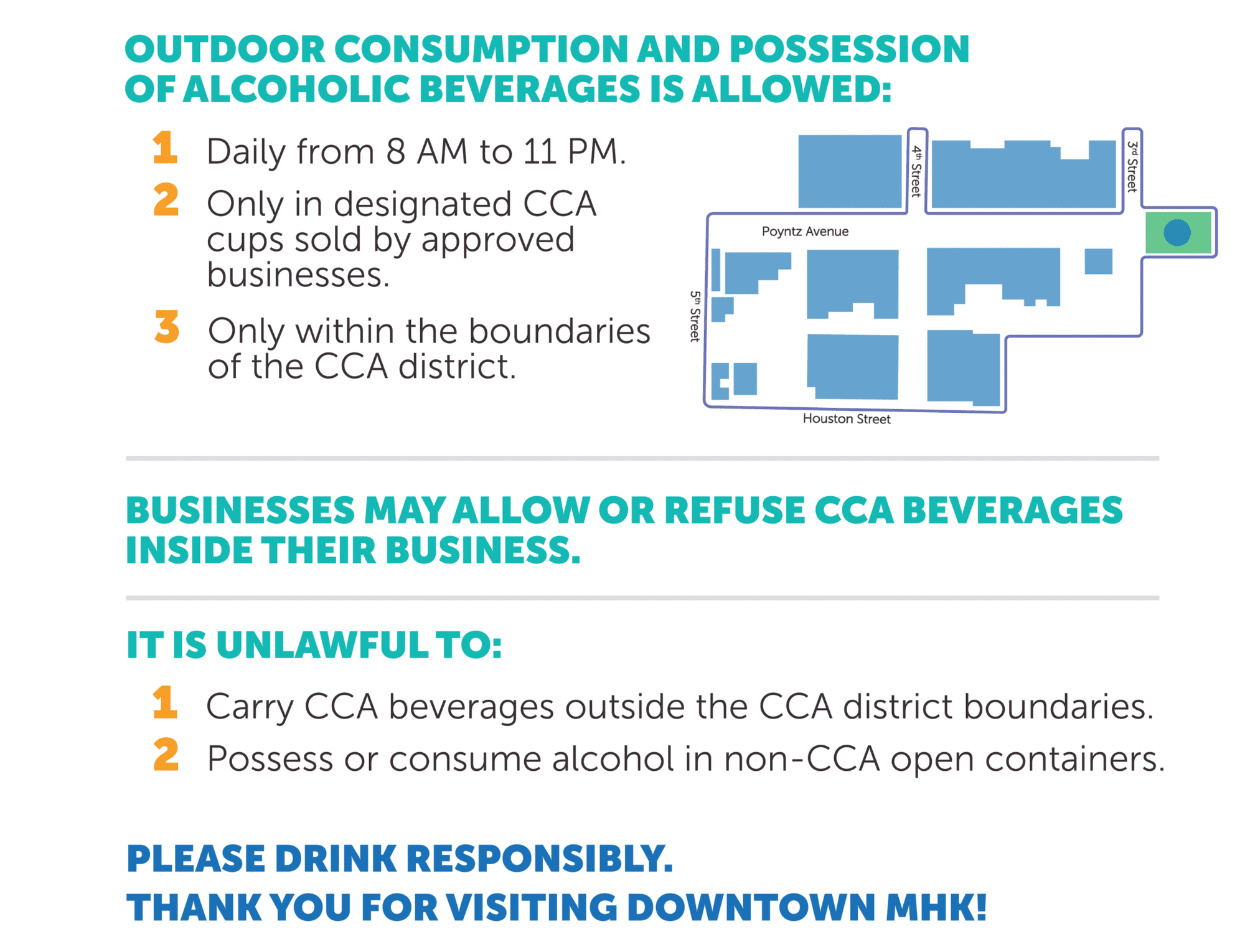 Manhattan Establishes Downtown Outdoor Refreshment Zone for Alcohol Consumption