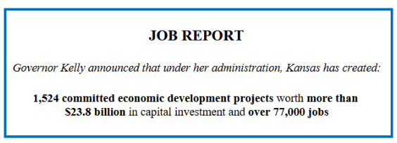 From the office of Kansas Governor Laura Kelly