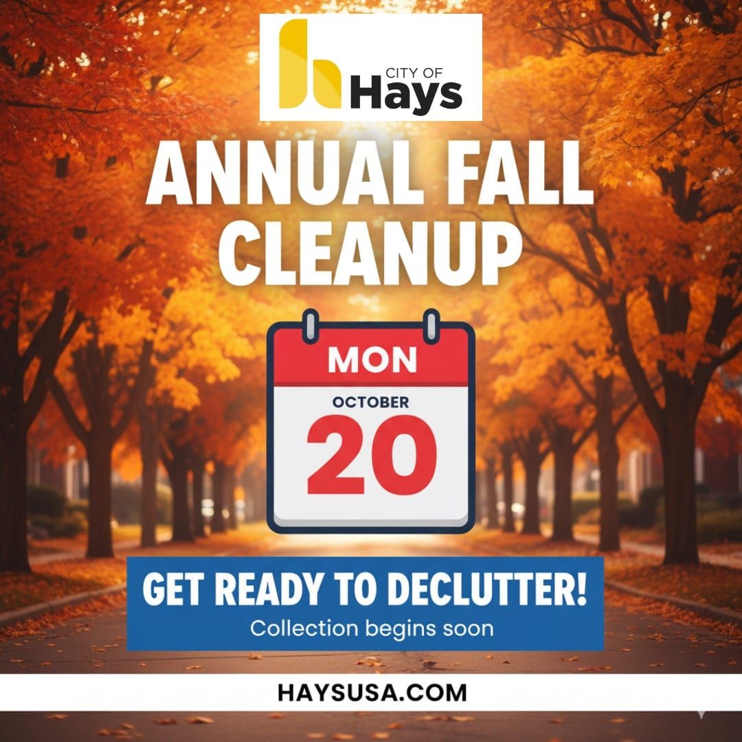 Hays Annual Fall Cleanup Set to Begin Monday Morning
