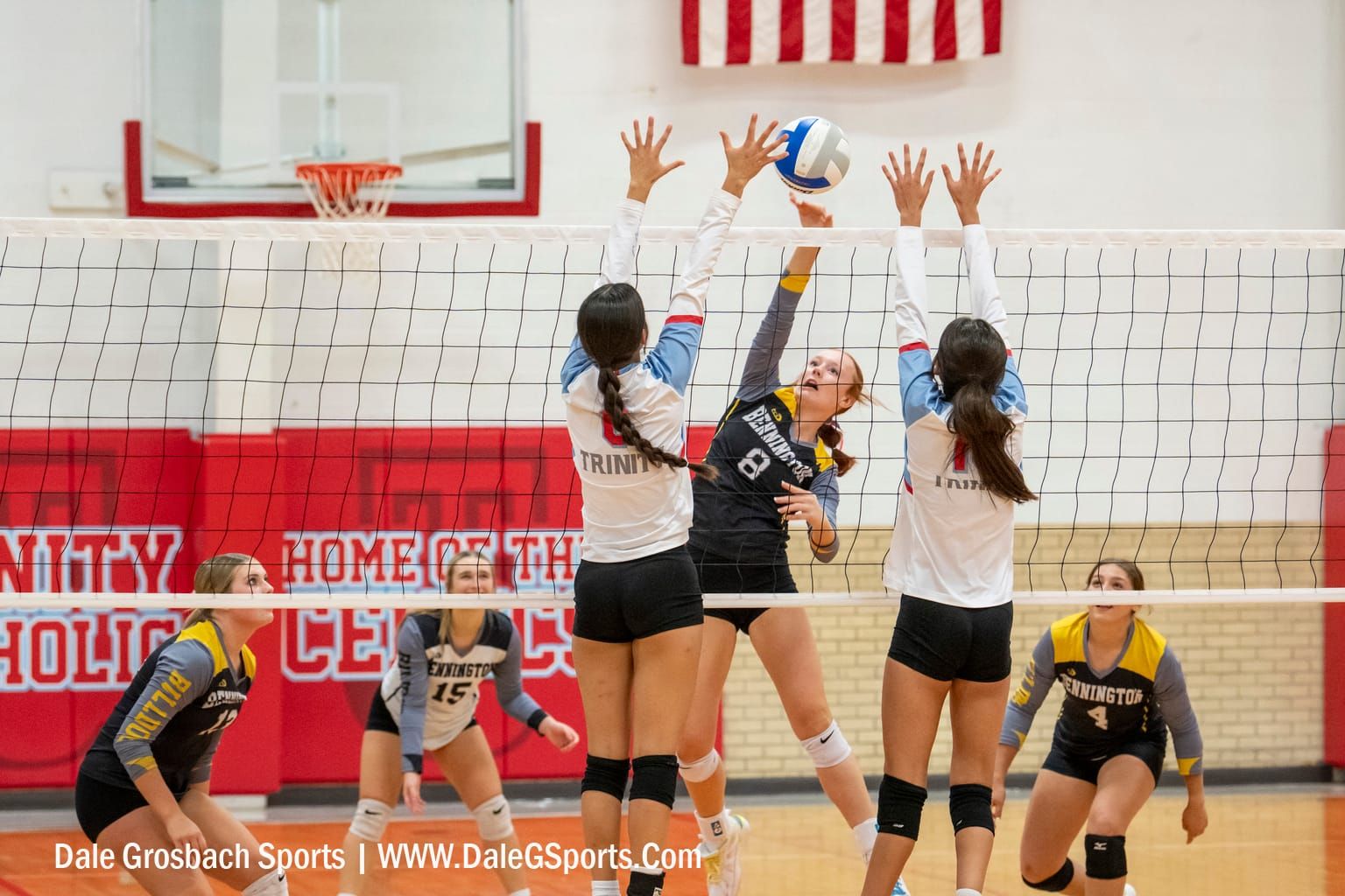 Bennington sweeps Trinity Catholic in volleyball doubleheader