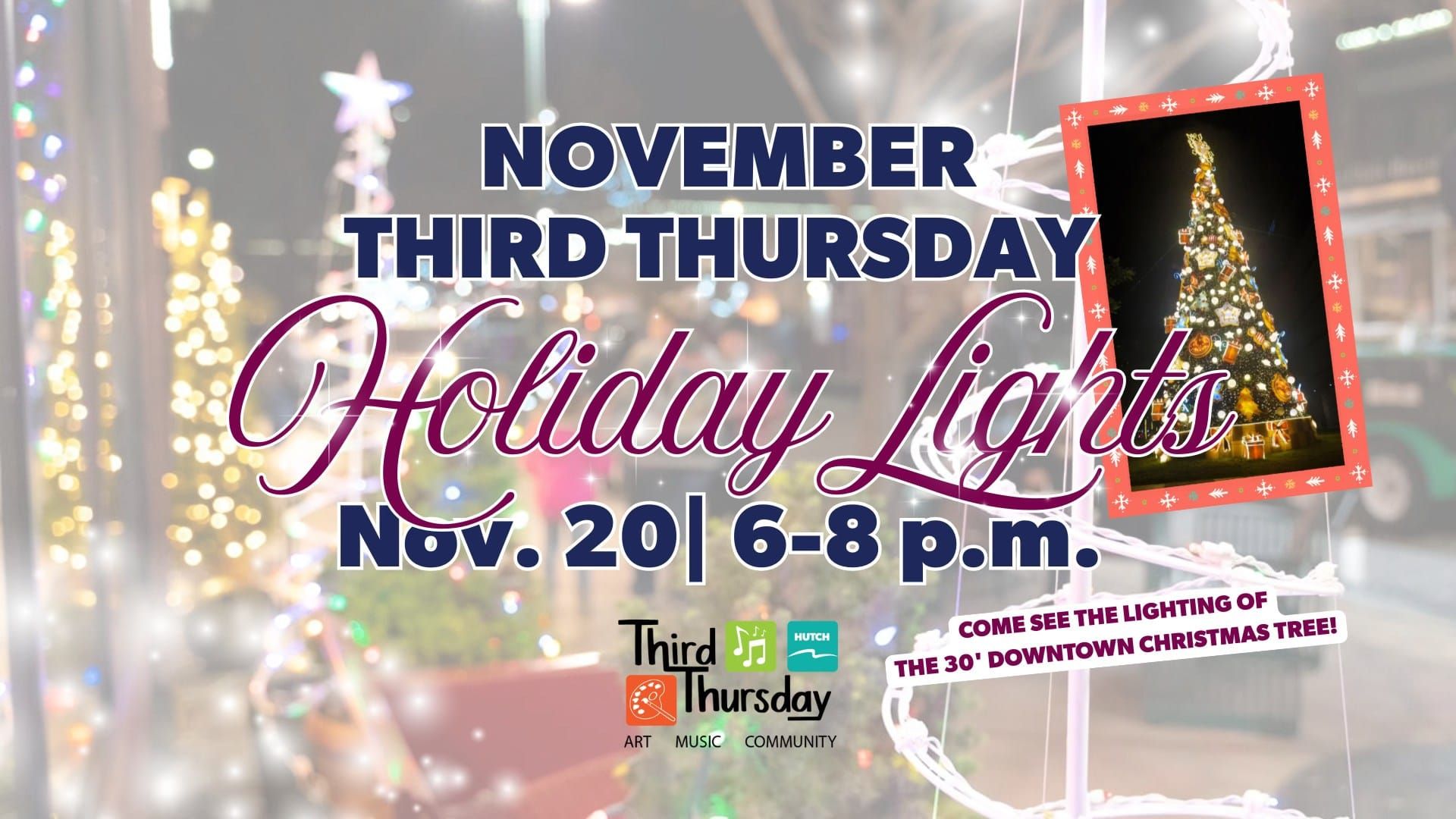 Hutchinson to light 30-foot Christmas tree at Third Thursday
