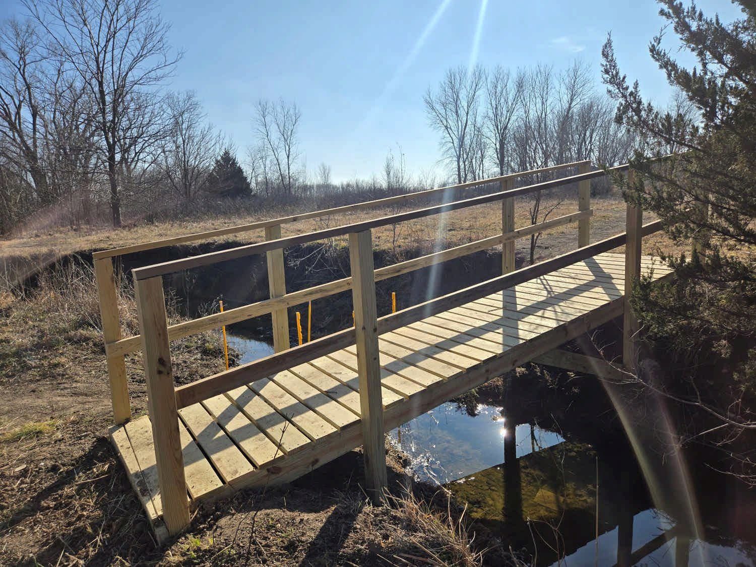 New Bridge Opens on Fox Fire Trail at Deerfield Park