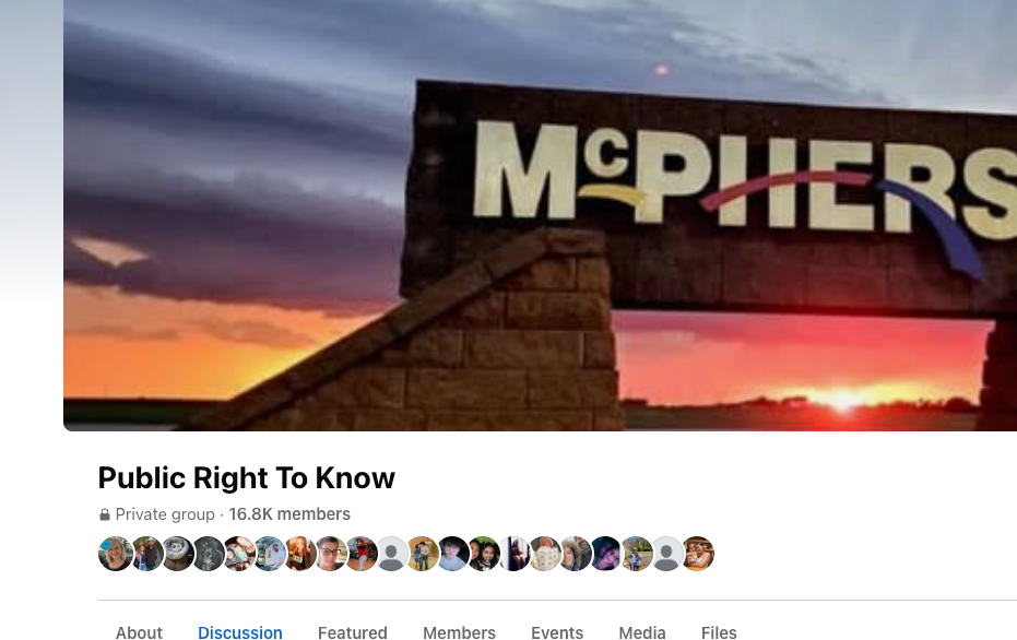 McPherson's Largest Online Forums Voted to Block Bond Election Coverage, Admin Says