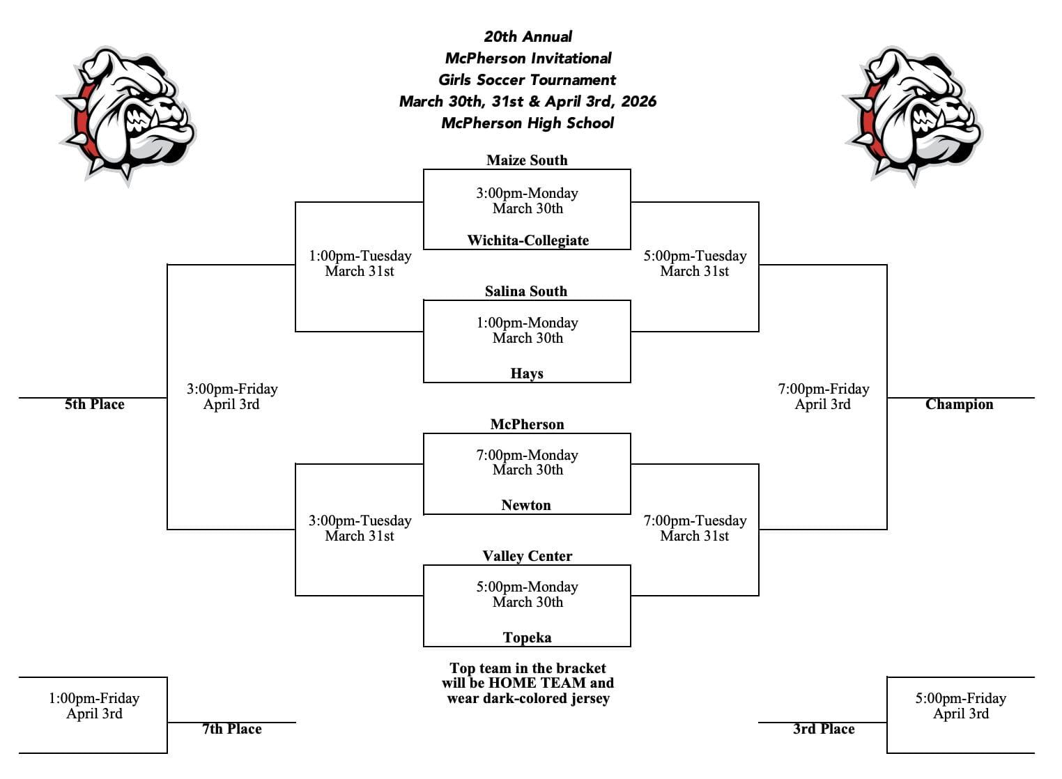 Bullpups Girls Soccer to Host 20th Annual Invitational