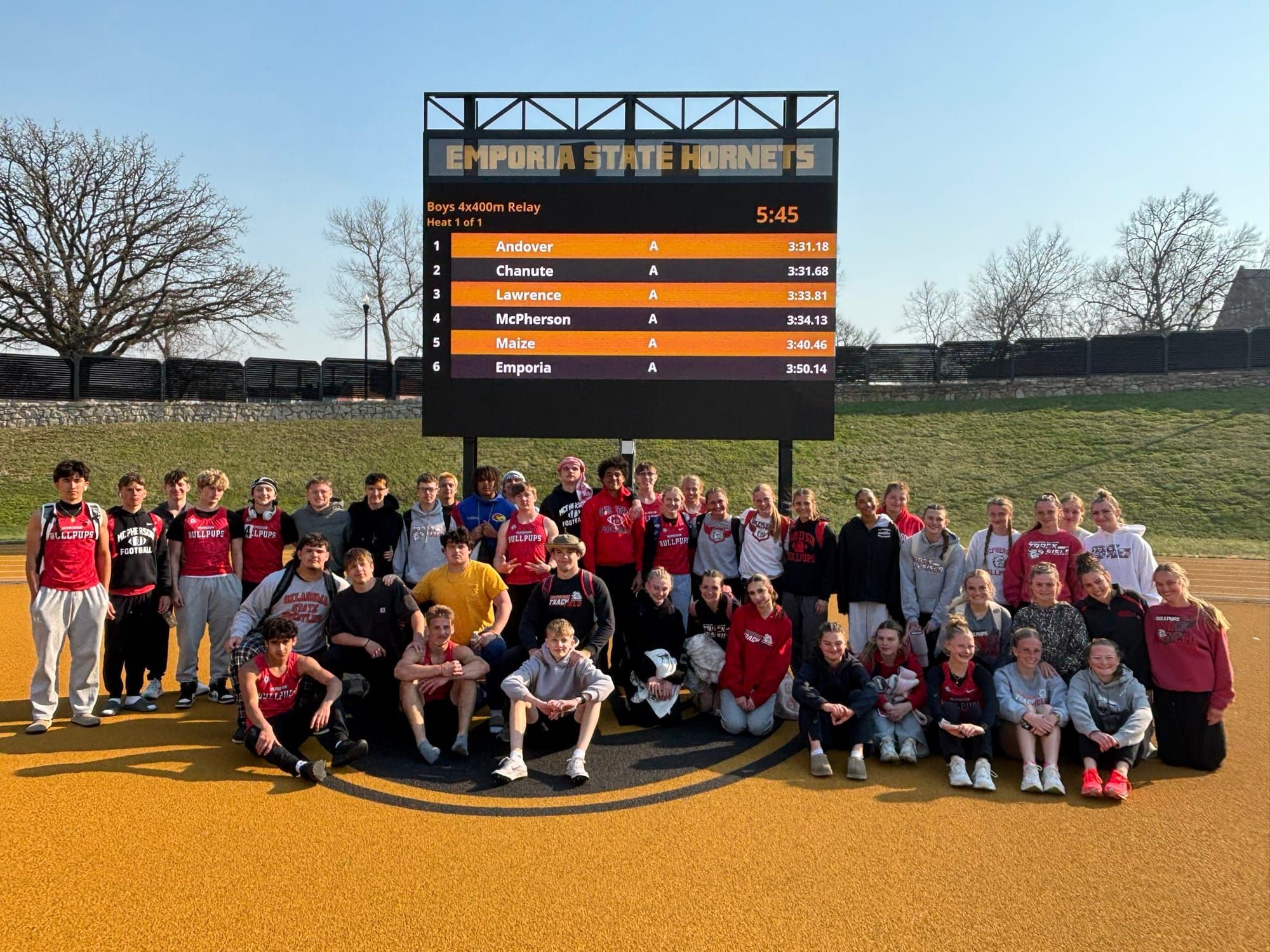 Bullpups Shine at Emporia State High School Relays