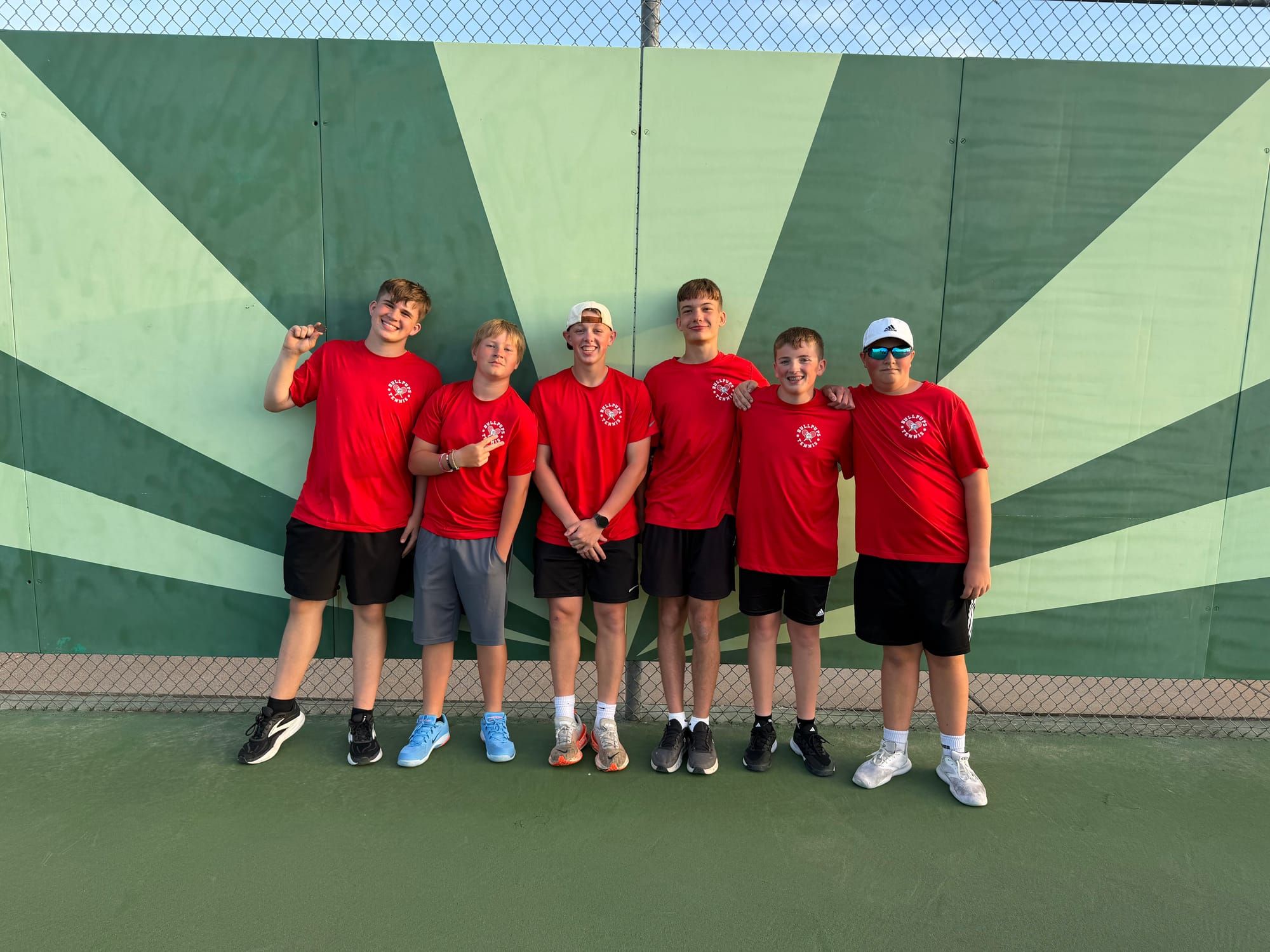 Boys JV Tennis Competes at Hesston Tourney