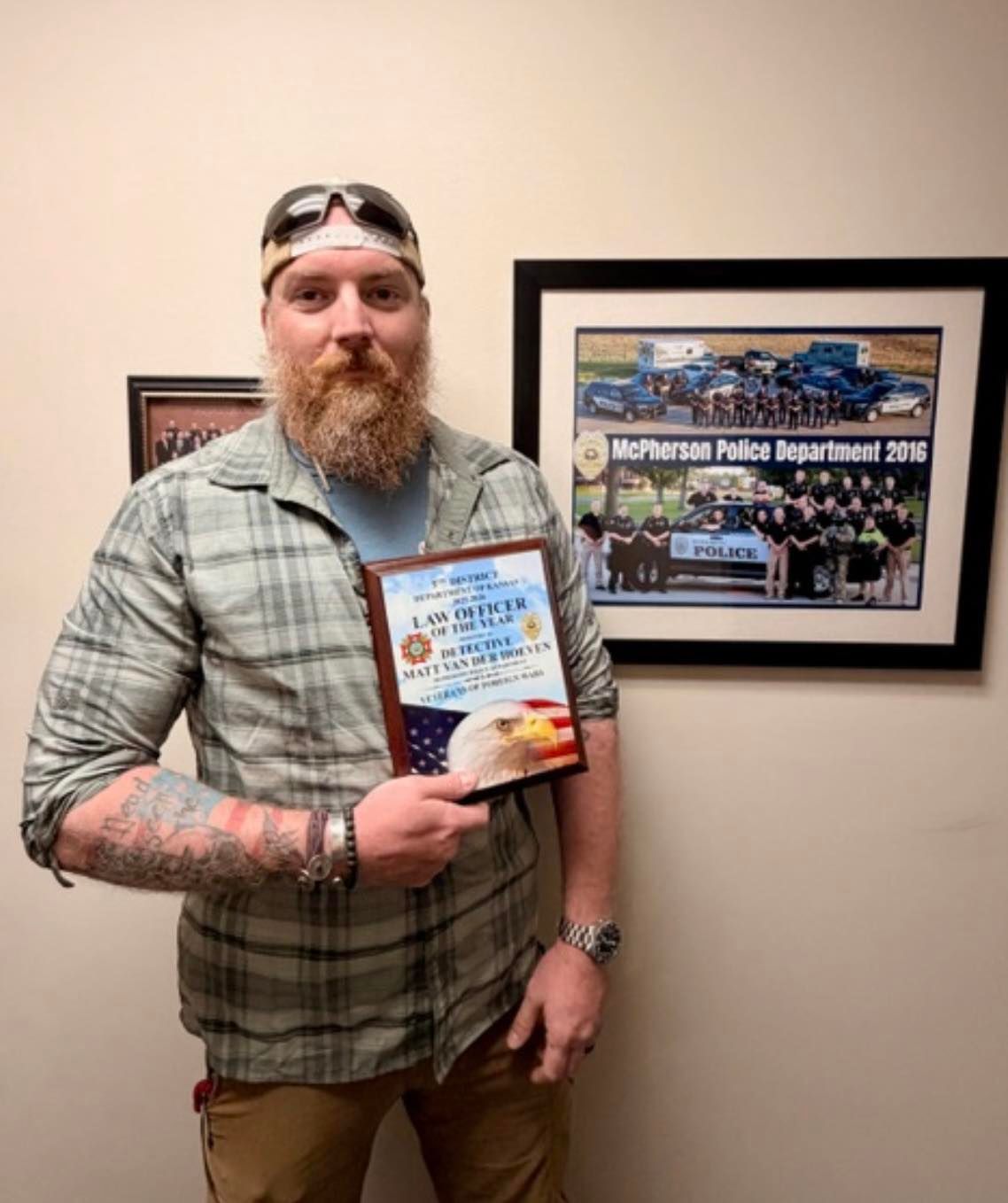 Former McPherson detective named officer of the year